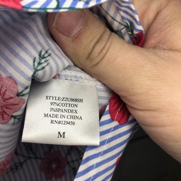 Como Vintage Striped Blouse Sz Med - Picture 7 of 8